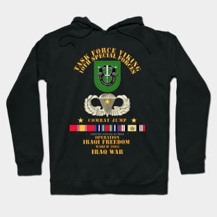 Combat Jump - TF VIking - 10th SFG - OEF - Iraq w SVC Hoodie